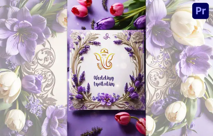 Vibrant 3D Floral Hindu Wedding Invitation Instagram Story